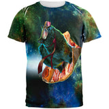 Galaxy Pizza Cat All Over Adult T-Shirt