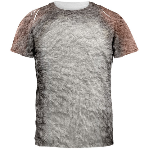 Halloween Costume Ring-Tailed Lemur Costume All Over Adult T-Shirt