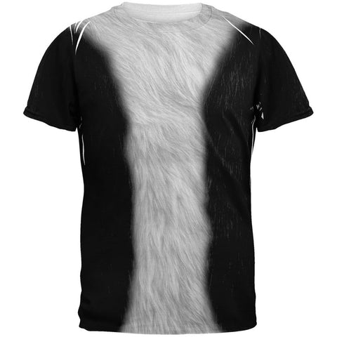 Halloween Tuxedo Cat Costume All Over Adult T-Shirt