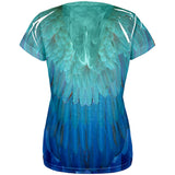 Halloween Costume Blue & Yellow Parrot Macaw Costume All Over Womens T-Shirt