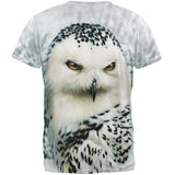 Snowy Owl of Winter All Over Adult T-Shirt