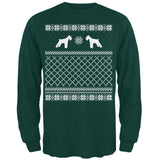 Schnauzer Ugly Christmas Sweater Forest Adult Long Sleeve T-Shirt