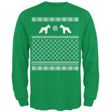 Schnauzer Ugly Christmas Sweater Forest Adult Long Sleeve T-Shirt