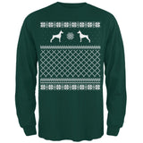 Doberman Ugly Christmas Sweater Forest Adult Long Sleeve T-Shirt