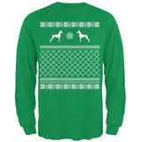 Doberman Ugly Christmas Sweater Forest Adult Long Sleeve T-Shirt