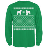 Goldendoodle Ugly Christmas Sweater Forest Adult Long Sleeve T-Shirt