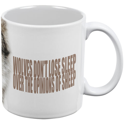 Wolves and Sheep White All Over Coffee Mug