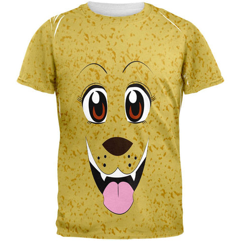 Anime Dog Face Inu All Over Adult T-Shirt