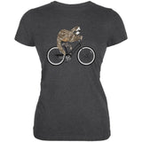 Bicycle Sloth Juniors Soft T Shirt
