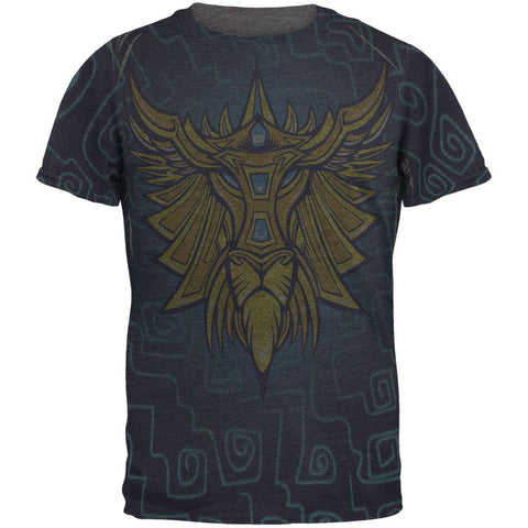 Glowing God Lion Gold Mens Soft T Shirt