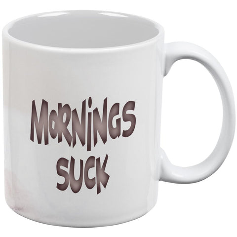 Mornings Suck Pug All Over Coffee Mug