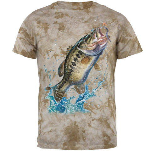 Bass Leaping in Action Mens T Shirt – AnimalWorld.com