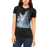 Great White Breaching Juniors Soft T Shirt