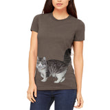 American Curl Cat Juniors V-Neck T Shirt