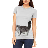 American Curl Cat Juniors V-Neck T Shirt