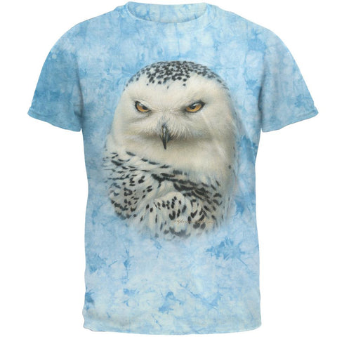 Winter Snowy Owl Mens T Shirt