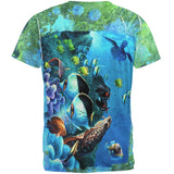 Tropical Reef Splatter All Over Mens T Shirt