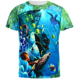 Tropical Reef Splatter All Over Mens T Shirt