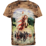 4th of July Wild Horse Mustang Patriot All Over Mens T Shirt
