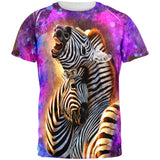 Zebra Lovers Splatter All Over Mens T Shirt