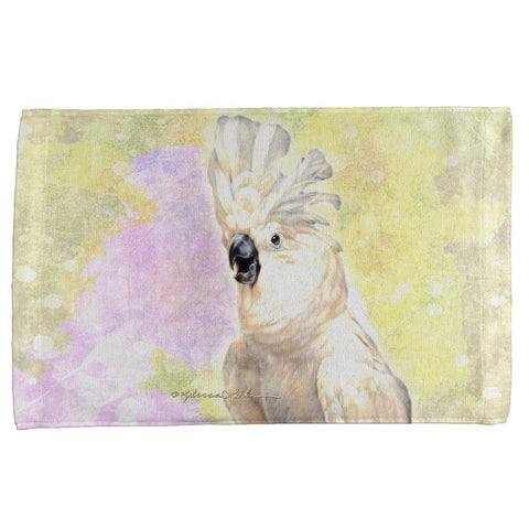 Screaming Cockatoo All Over Hand Towel