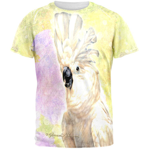 Screaming Cockatoo All Over Mens T Shirt