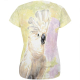 Screaming Cockatoo All Over Womens T Shirt