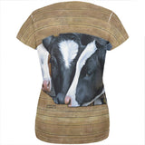 Queens of the Dairy Farm Cows All Over Womens T Shirt