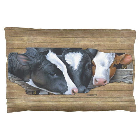 Queens of the Dairy Farm Cows Pillow Case