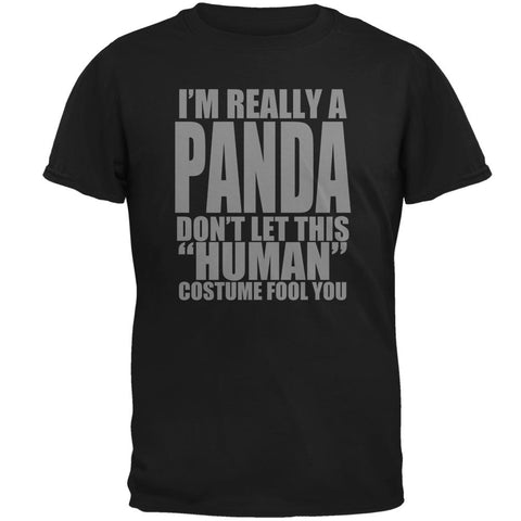 Halloween Human Panda Costume Mens T Shirt