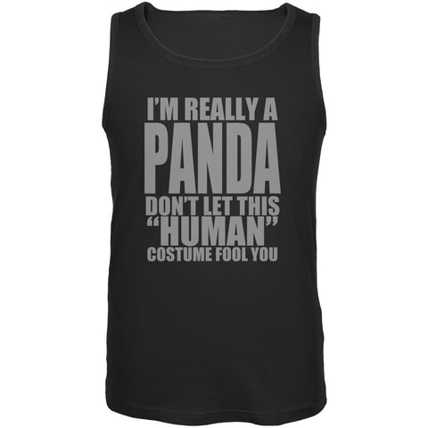 Halloween Human Panda Costume Mens Tank Top