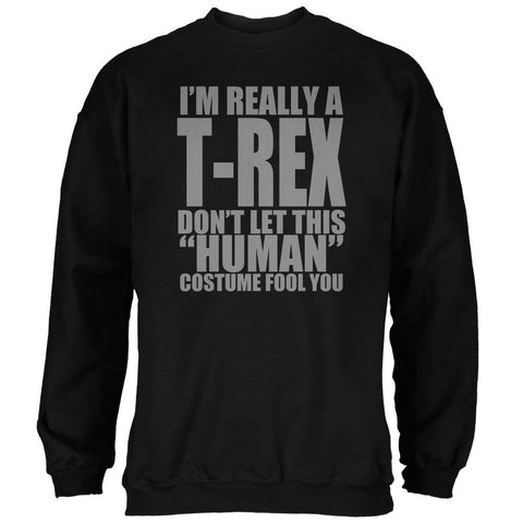 Halloween Human T-Rex Costume Mens Sweatshirt