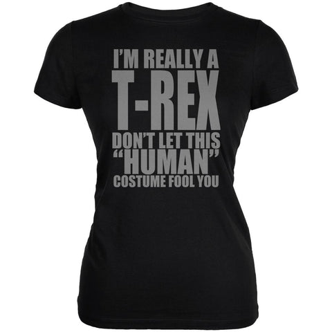 Halloween Human T-Rex Costume Juniors Soft T Shirt
