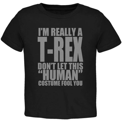 Halloween Human T-Rex Costume Toddler T Shirt