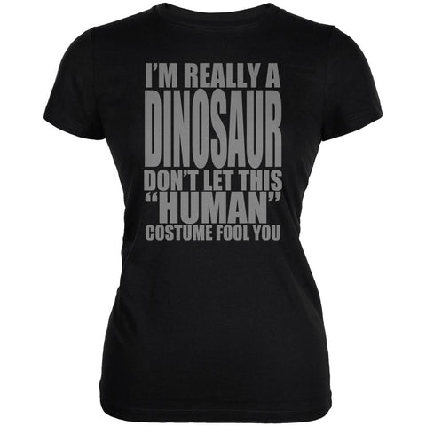 Halloween Human Dinosaur Costume Juniors Soft T Shirt