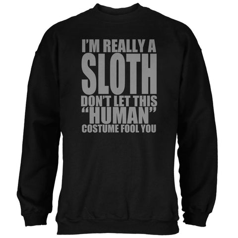 Halloween Human Sloth Costume Mens Sweatshirt