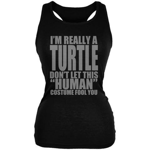 Halloween Human Turtle Costume Juniors Soft Tank Top