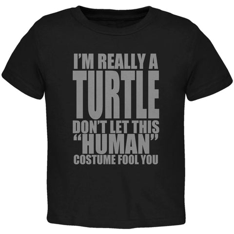 Halloween Human Turtle Costume Toddler T Shirt