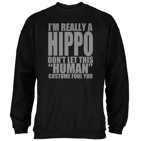 Halloween Human Hippo Costume Mens Sweatshirt