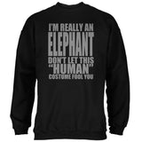 Halloween Human Elephant Costume Mens Sweatshirt front view