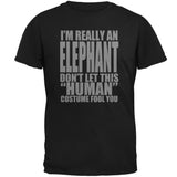 Halloween Human Elephant Costume Mens T Shirt front view