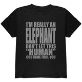 Halloween Human Elephant Costume Youth T Shirt front view