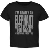 Halloween Human Elephant Costume Toddler T Shirt  front view