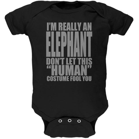 Halloween Human Elephant Costume Soft Baby One Piece  front view