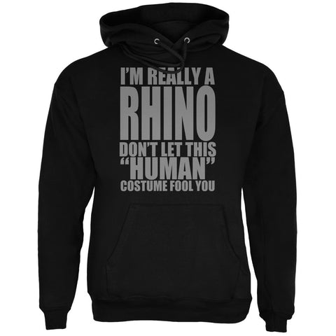 Halloween Human Rhino Costume Mens Hoodie