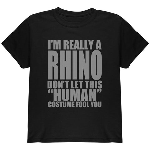 Halloween Human Rhino Costume Youth T Shirt