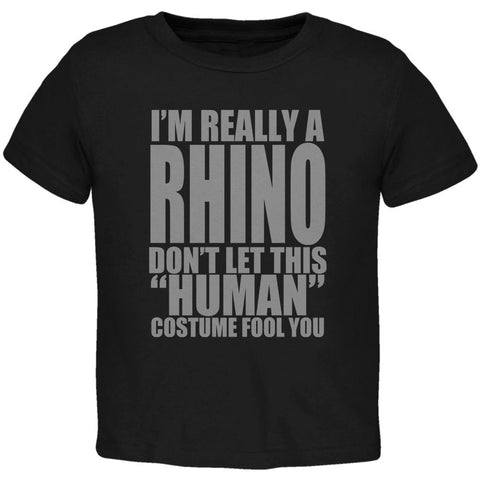 Halloween Human Rhino Costume Toddler T Shirt