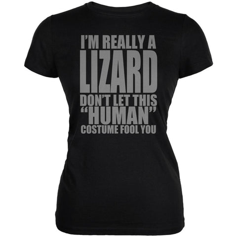 Halloween Human Lizard Costume Juniors Soft T Shirt