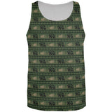 Grizzly Bear Adirondack Pattern Green All Over Mens Tank Top