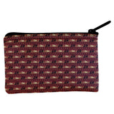 Grizzly Bear Adirondack Pattern Red Coin Purse
